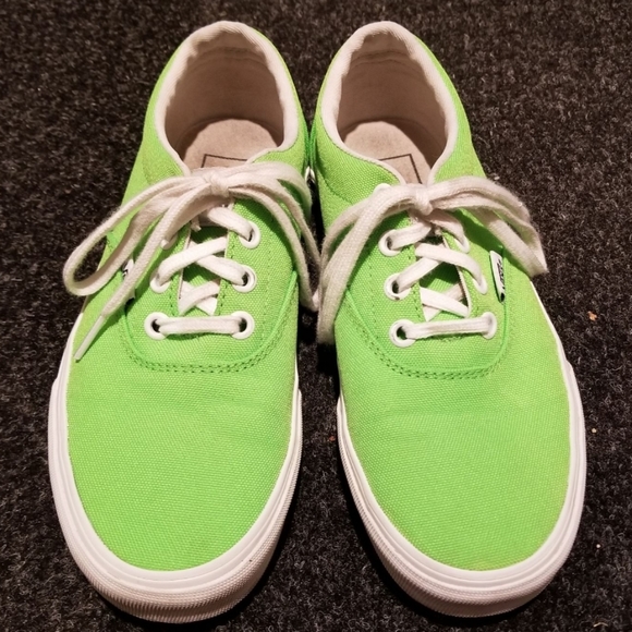 Vans Shoes - DONATED EUC Women's Neon Green Vans Authentic Sneakers - Size 5.5